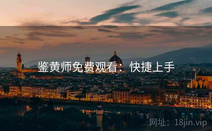 鉴黄师免费观看:快捷上手 鉴黄师免费观看:快捷上手